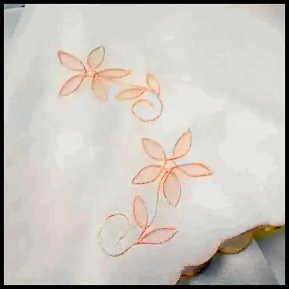 Vintage Half Slip Is Nylon Crepe with Pink Applique, Unused, NWOT Bali - Picture 6 of 12